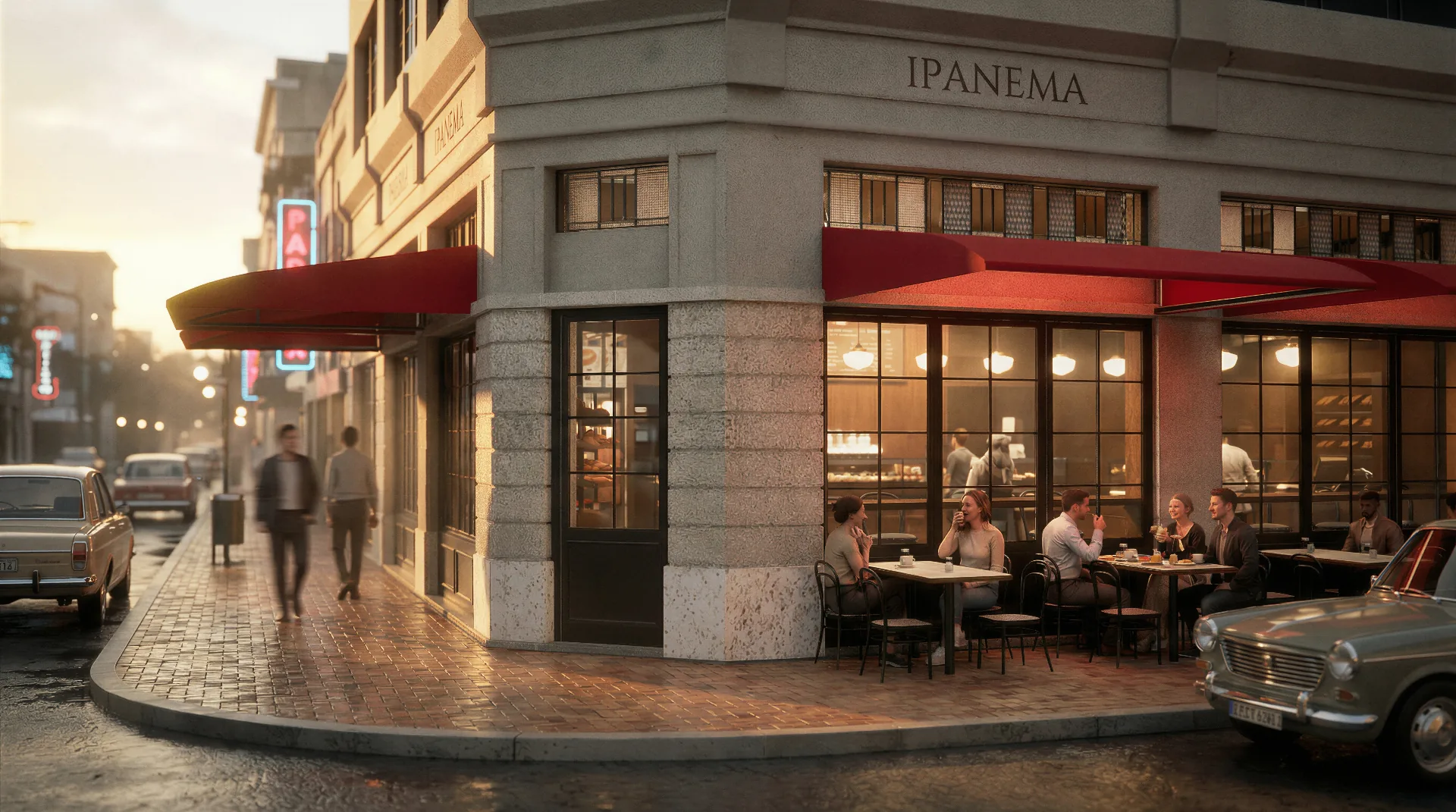 Render 3D do projeto Padaria Ipanema