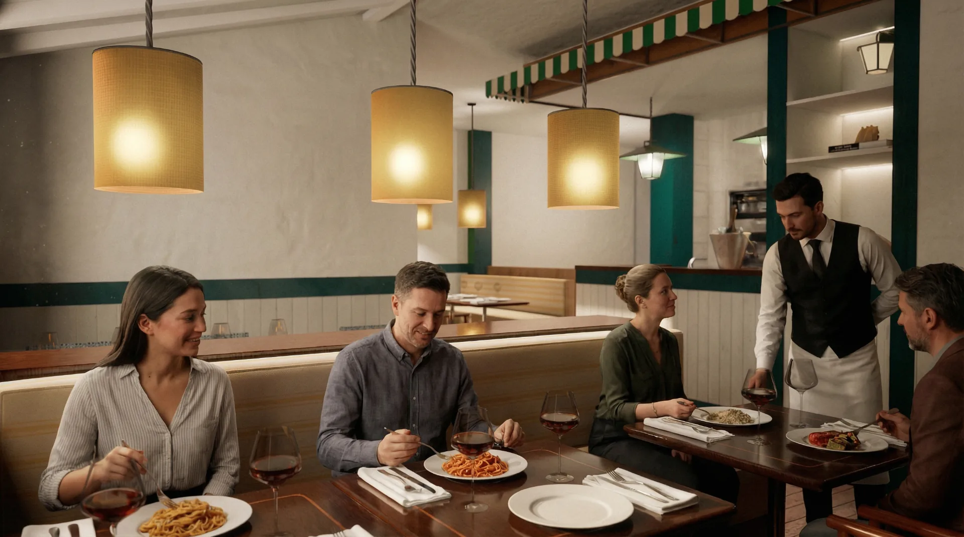 Salão com serviço 2026 — Restaurante Posì Mozza & Mare 2026