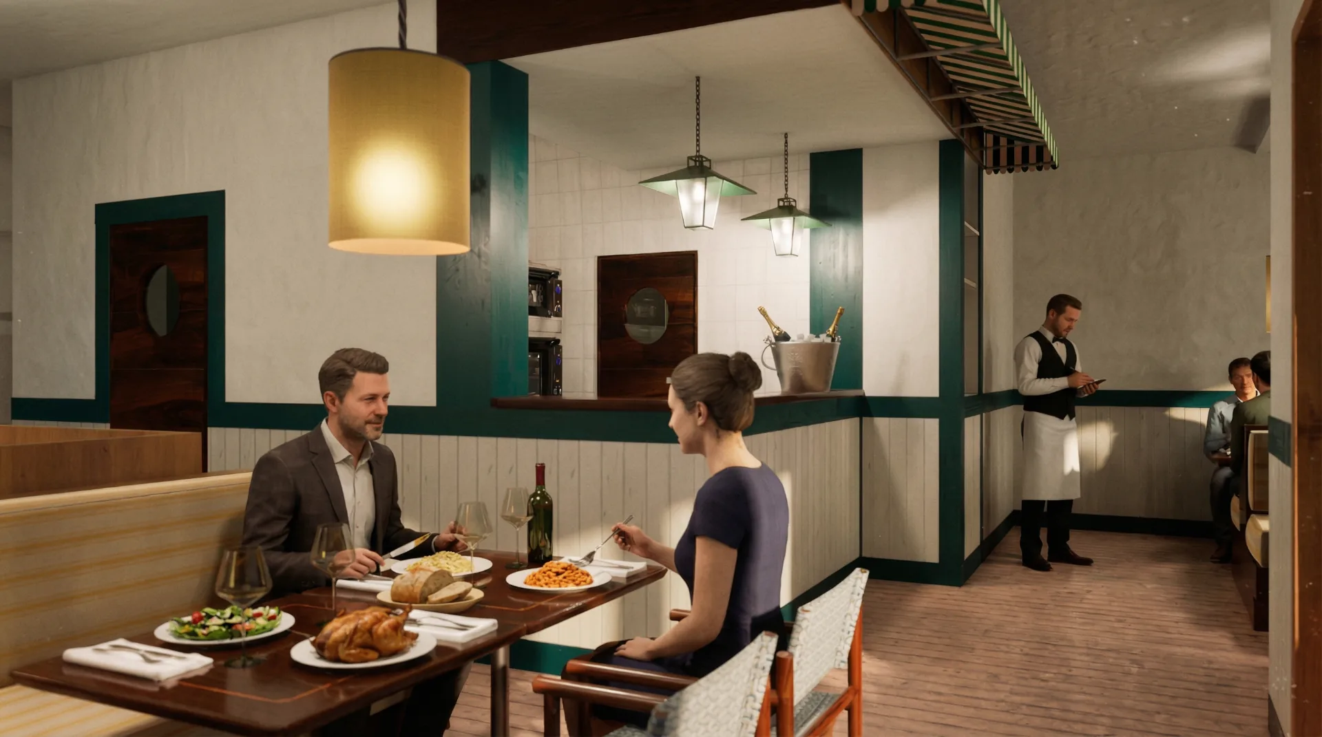 Interior com detalhes 2026 — Restaurante Posì Mozza & Mare 2026